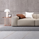 ACERO INOX. TERM. CUADR.  10 x 5  mm  x 2,5m ORO ROSA ESM