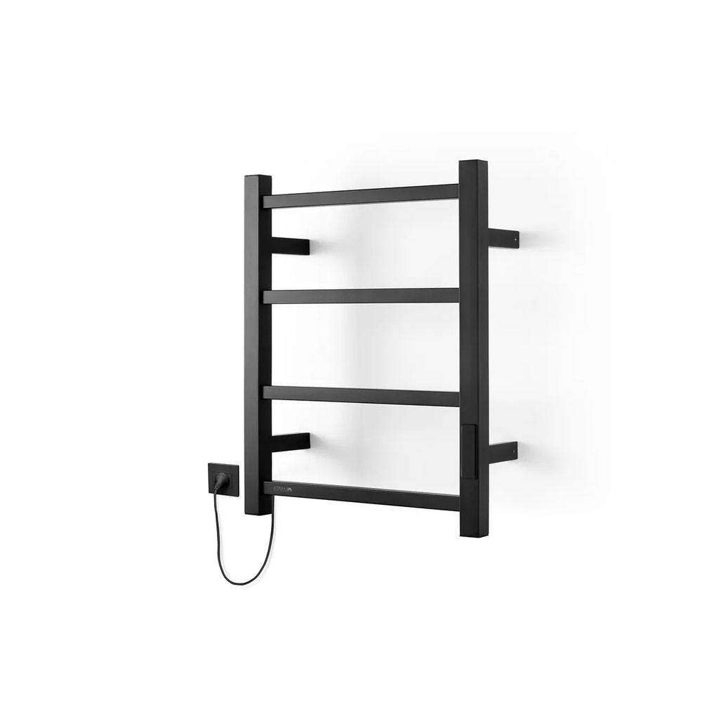 TOALLERO ELÉC. CUBIC PETIT 50x40x11cm NEGRO MATE