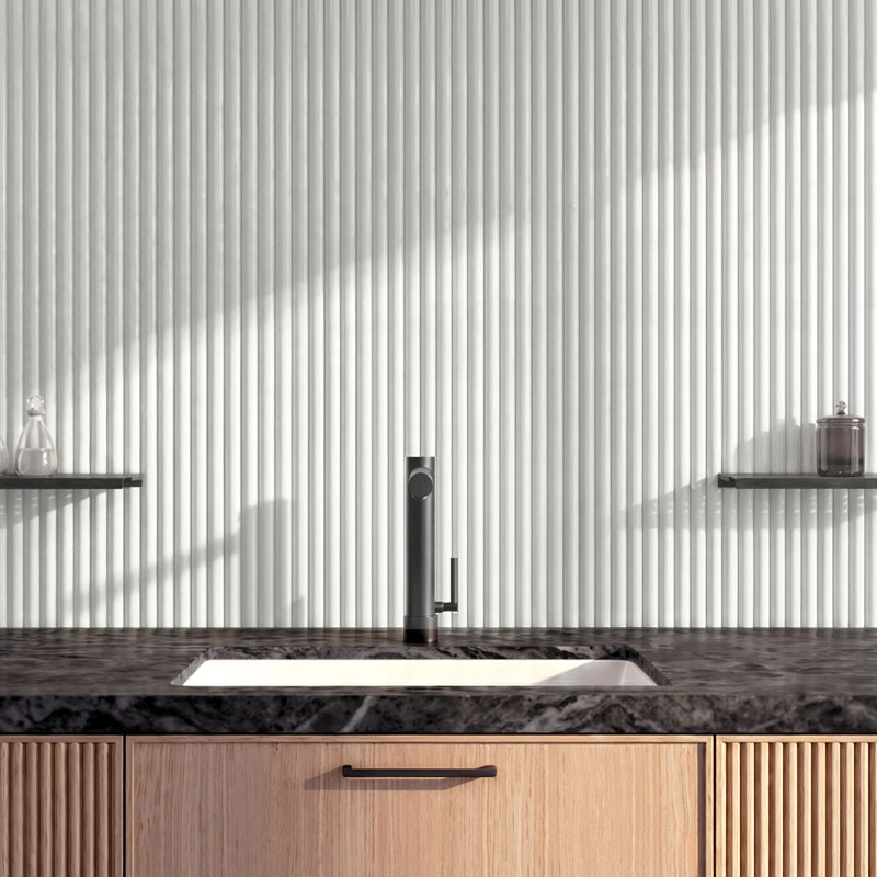 EPSILON REVEST DE PARED  SNAIL 250mm x 16mm x 2,75m BLANCO MATE