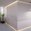 EPSILON REVEST DE PARED ROLLER  250mm x 13mm x 2,75m BLANCO MATE