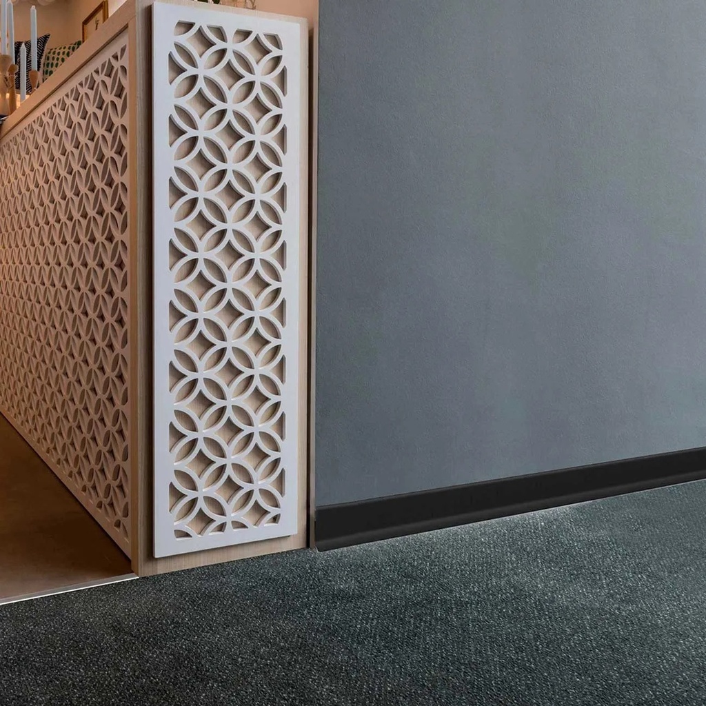 Zócalo Slim Negro Mate 60 mm x 10 mm x 2,5 m