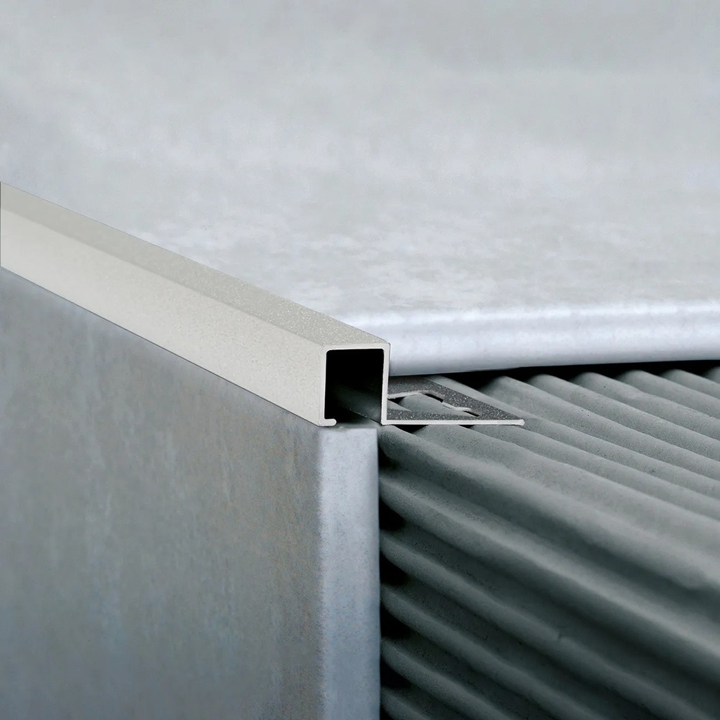 ALUMINIO QUADRA 10x10mm x 2,5m TIZA STONE