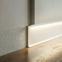 LUMIERE ZÓCALO SHADOW 70MM X 2,5M CROMO MATE