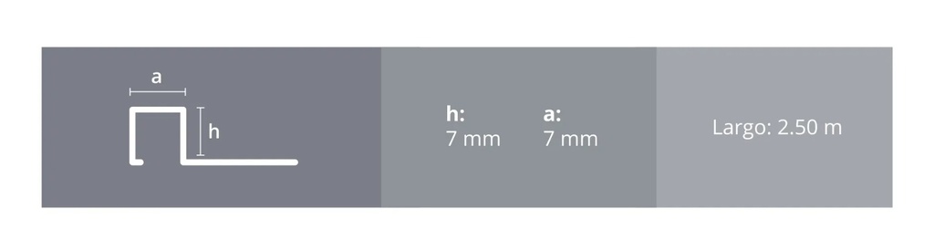 ALUMINIO GUARD. QUADRA  7MM x  2,5MTS ARENA STONE