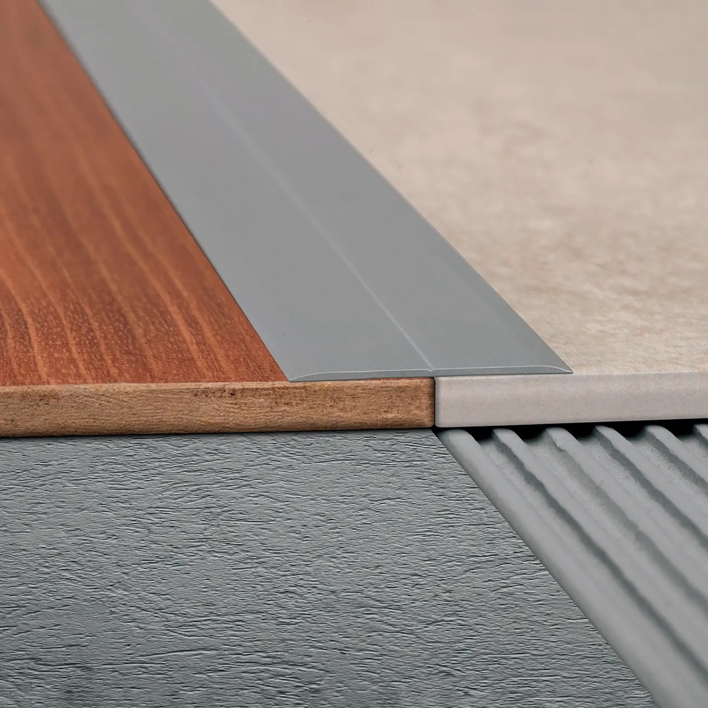 ALUMINIO SEPARADOR 39mm x 2,5m PLOMO MATE