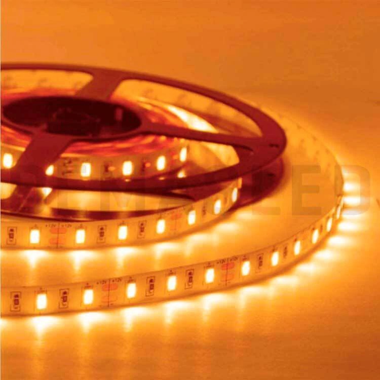 Tira LED SMD2835, IP68, 12V 12W/m, Cálido 1080 lm/m, 60 LED/m, 5m