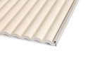 Aluminio Guardacanto Quadra Rev 8 x 17 mm x 2,75 m-Marfil Stone