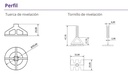 NIVELATOP TORNILLO DE NIVELACIÓN 2 MM - 100 UNIDADES