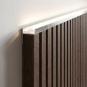 Aluminio Guardacanto Quadra LED Rev 22 x 10,6 mm x 2,75 m - Cromo mate