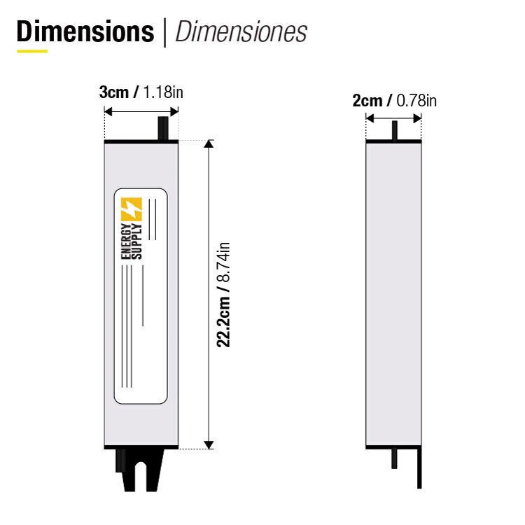 Fuente Switching 12V 3A 36W, 180-265VAC Exterior IP67