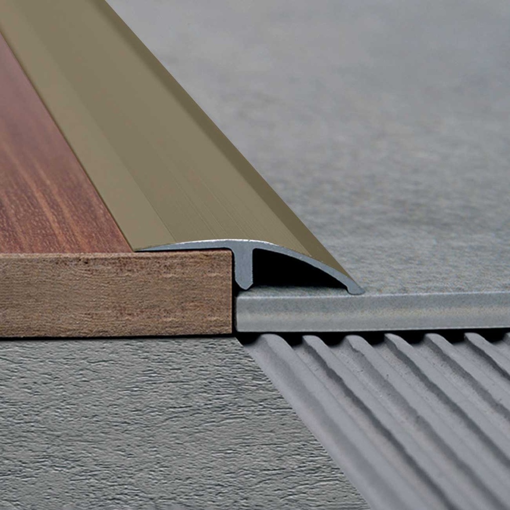 ALUMINIO TAPADESNIVEL 41mm x 2,5m BRONCE MATE