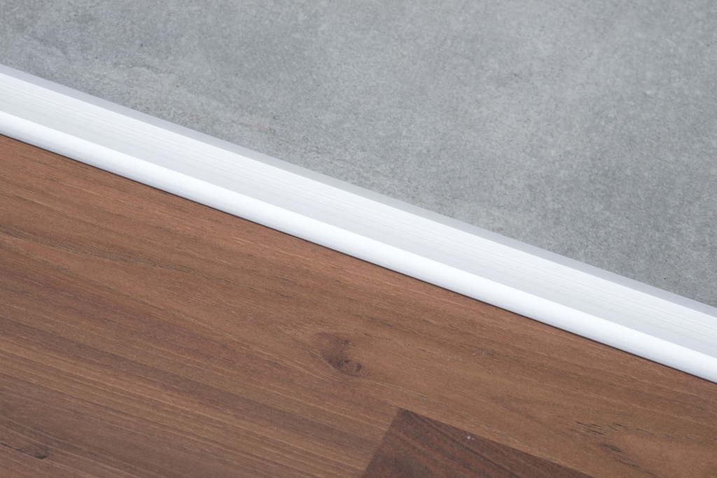 ALUMINIO TAPADESNIVEL 41mm x 2,5m PLOMO MATE