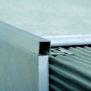 ALUMINIO GUARD. QUADRA 12x10mm x2,5m CROMO MATE