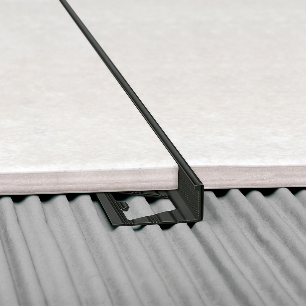 ALUMINIO VARILLA EN L 12 mm x 2,5m GRAFITO