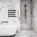 TOALLERO ELÉCTRICO SINGULAR 450mm x 490mm x 100mm ACERO NEGRO MATE