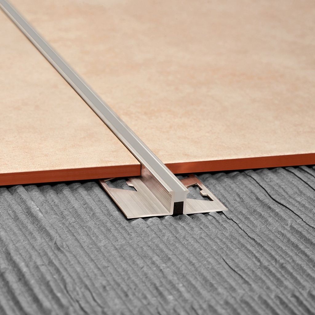 ALUMINIO JUNTA DILATAC. 12mm x 2,5m GRIS PU