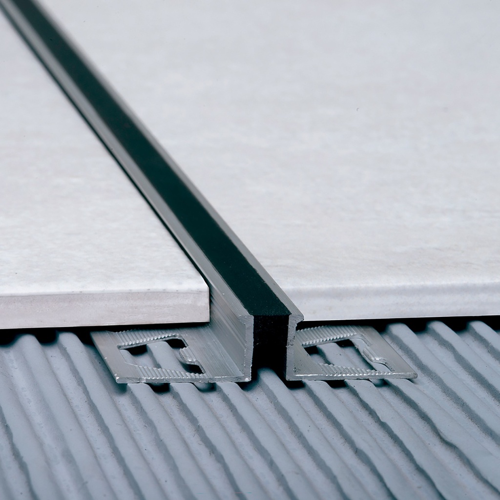 ALUMINIO JUNTA DILATAC. 12mm x 2,5m NEGRO PU