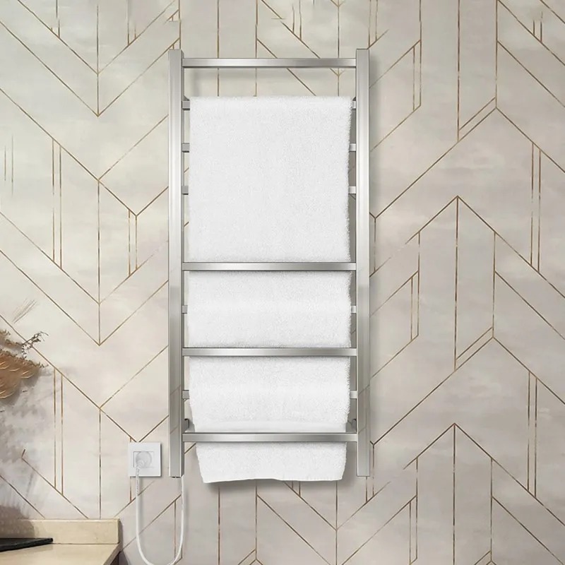 TOALLERO ELÉC. CUBIC PLUS 100x45x8cm ACERO BRI