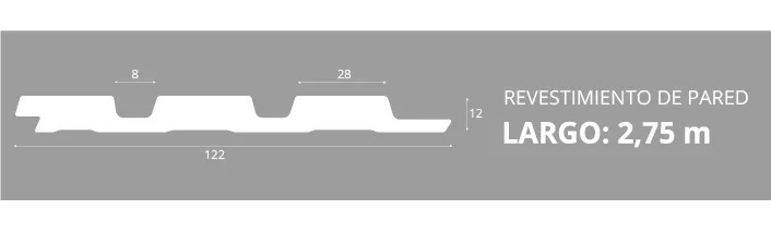 7509E EPSILON REVEST DE PARED SLIM 122 x 12mm x 2,75m NOGAL