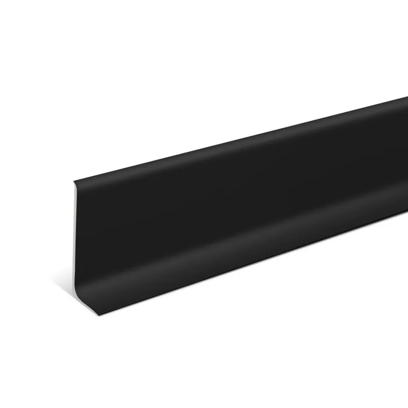 Zócalo Aluminio Negro Mate Slim Atrim 10 Cm 2066 X 2,5 Metros