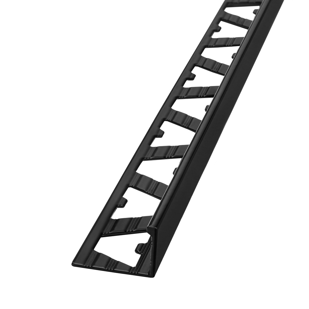 Varilla Guardacanto L Aluminio Negro/carbón 1674 12 Mm Atrim