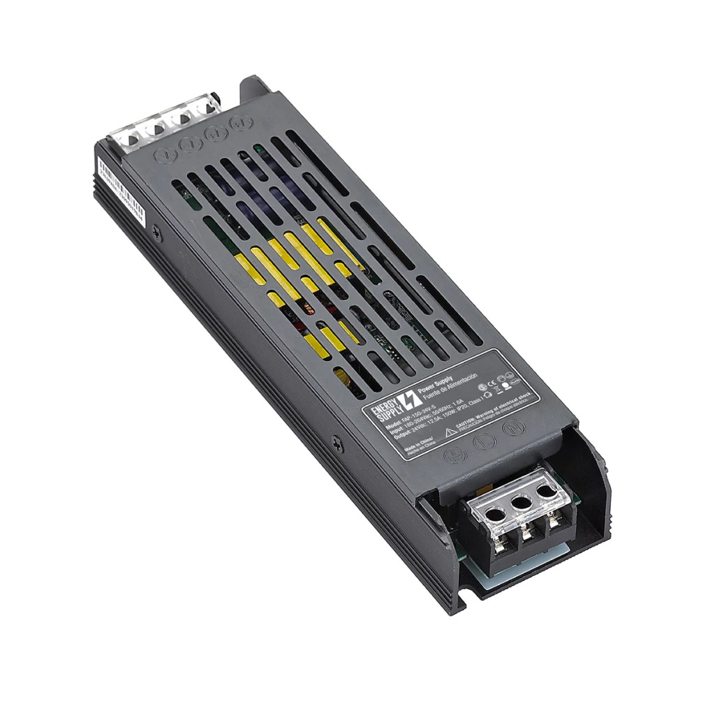 Fuente de alimentación perforada. SUPER Slim energy supply 150W-24v. 180-264vac. 150w. 6,3 amps. 24v