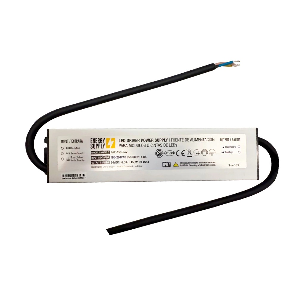 Fuente Switching 24V 6.3A 151W, 180-264VAC Exterior IP67