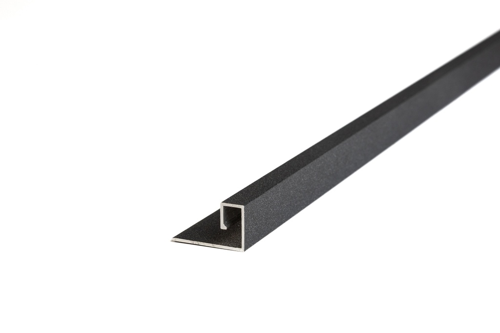 Aluminio Guardacanto Quadra Rev 8 x 14 mm x 2,75 m-Niquel Stone