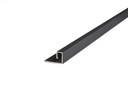 Aluminio Guardacanto Quadra Rev 8 x 14 mm x 2,75 m-Niquel Stone