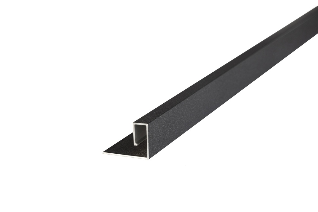 Aluminio Guardacanto Quadra Rev 8 x 17 mm x 2,75 m-Niquel Stone