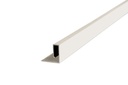 Aluminio Guardacanto Quadra Rev 8 x 22 mm x 2,75 m-Marfil Stone