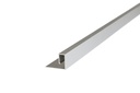 Aluminio Guardacanto Quadra Rev 8 x 22 mm x 2,75 m-Cromo mate