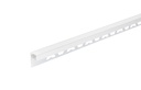 Aluminio Guardacanto Quadra LED Rev 17 x 10,6 mm x 2,75 m - Cromo mate