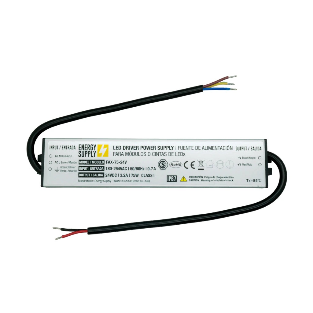 FUENTE SWITCHING 24V 3.2A 75W 180-264VAC EXTERIOR IP67