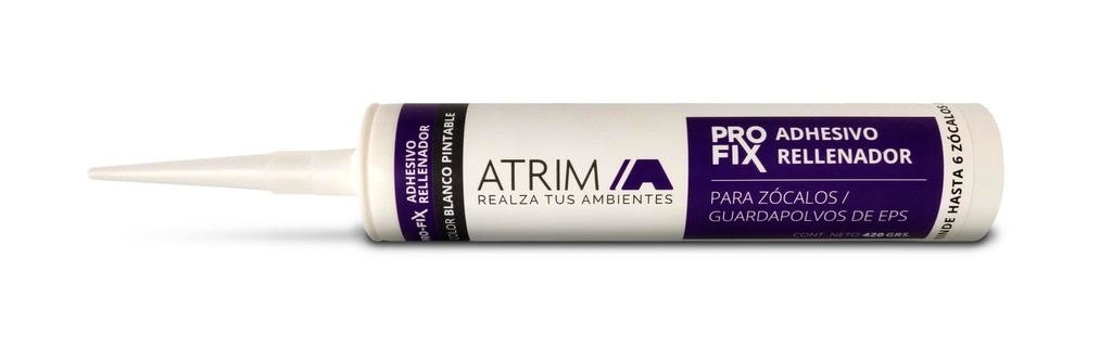 Adhesivo Rellenador Profix Atrim Zocalos Eps Blanco Pintable