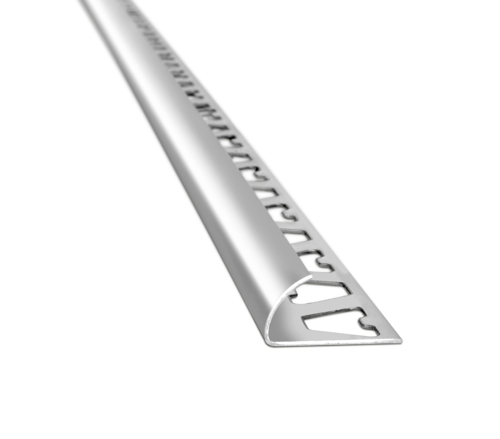 ALUMINIO GUARD. ARCO 12mm x 2,5m CROMO BRI