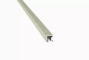 ALUMINIO LISTELLO CUAD. 9x9mm x 2,45m CROMO BRI
