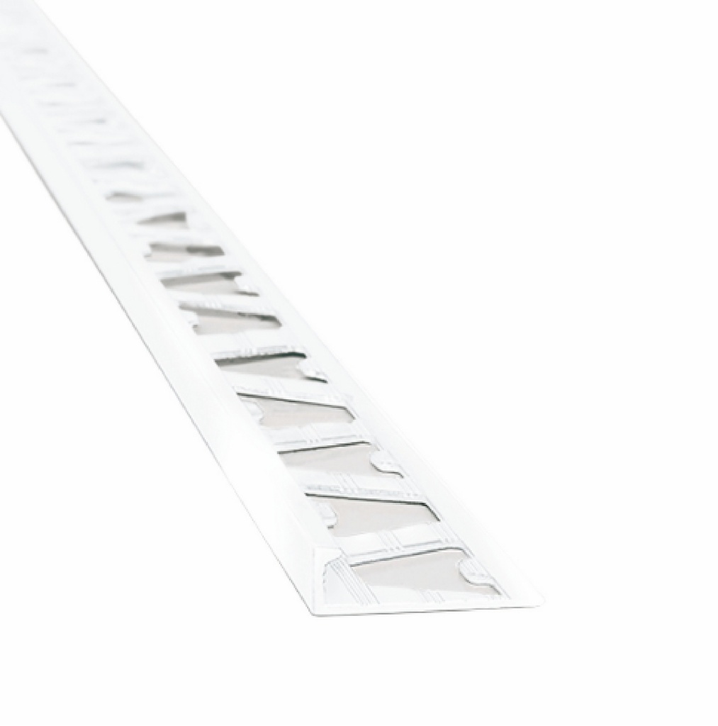 ALUMINIO VARILLA EN L 8mm x 2,5m BLANCO