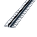 Varilla Junta Dilatación Aluminio Negro 1768 12mm Atrim 2,5m