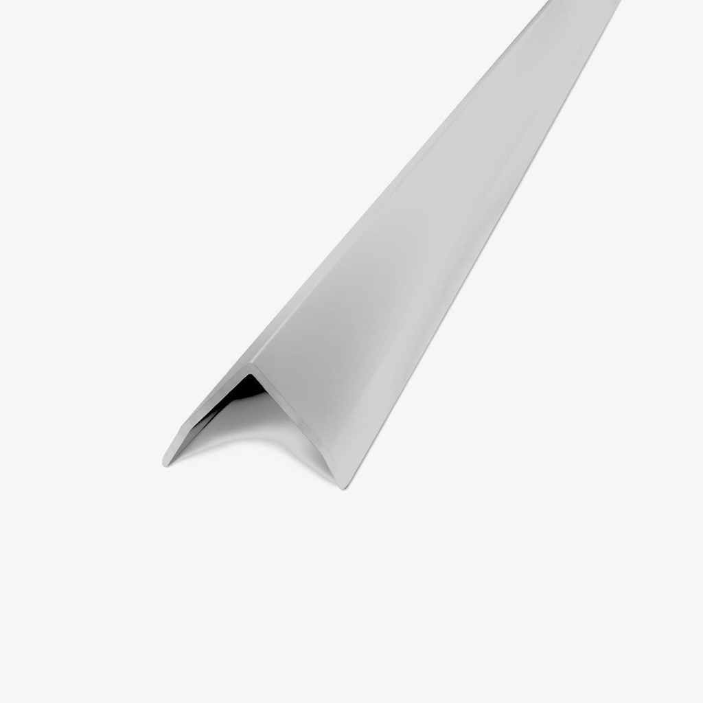 ALUMINIO TAPACANTO 16x16mm x 2,5m NATURAL