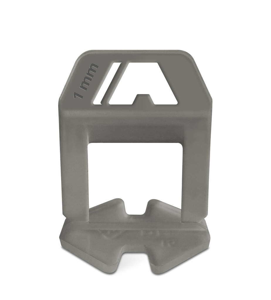 NIVELATOP CLIP AUTONIVELANTE  TRADICIONAL 1,0 mm GRIS - PAQ x 150 PCS