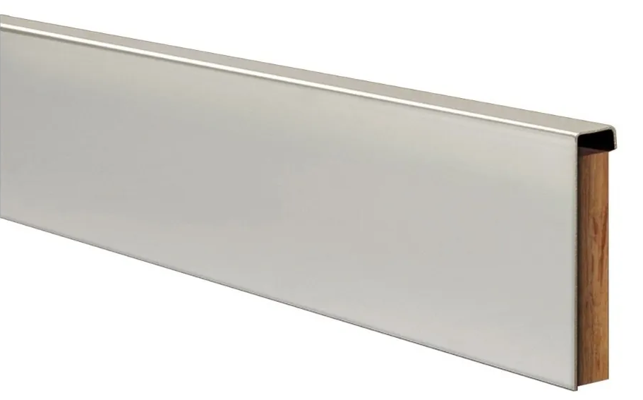 ACERO INOX. ZÓCALO CUADRA 80mmx12mm x 2,5m ESM