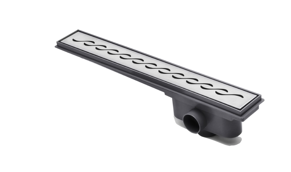 Rejilla Desague Ducha Acero+abs Onda Mate Lineal Atrim 45cm