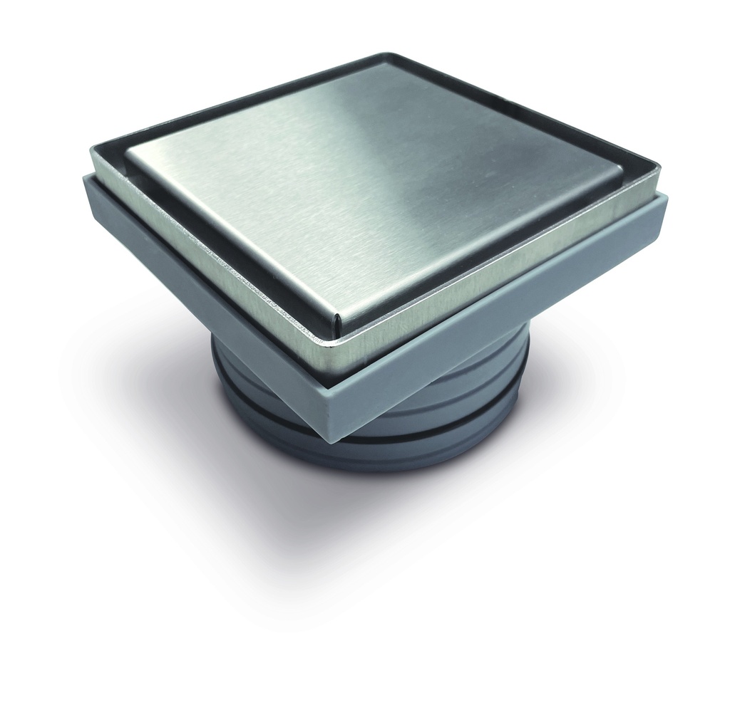 LAGOON SERIES - REJILLA PARA PILETA DE PATIO. ABS.SST 2EN1 CROMO MATE  12x12 