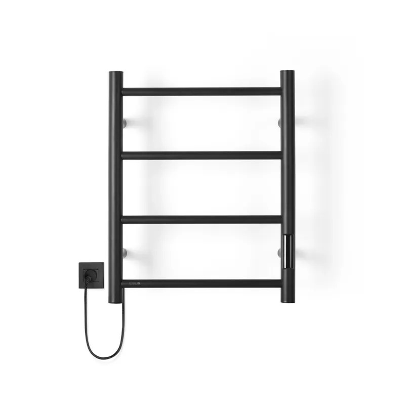 Toallero Eléctrico Atrim Coco Petit Negro Mate 40w Acero Inoxidable