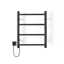 Toallero Eléctrico Atrim Coco Petit Negro Mate 40w Acero Inoxidable