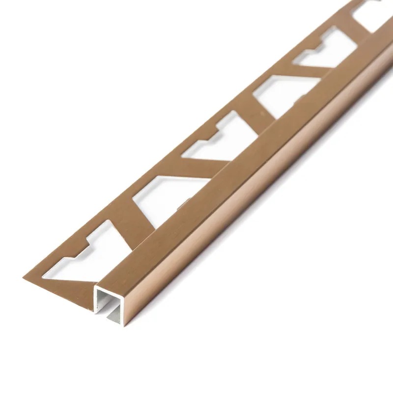 ACERO INOX. TERM. CUADR. 7 x 7mm  x 2,5m ORO ROSA ESM