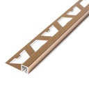 ACERO INOX. TERM. CUADR. 7 x 7mm  x 2,5m ORO ROSA ESM