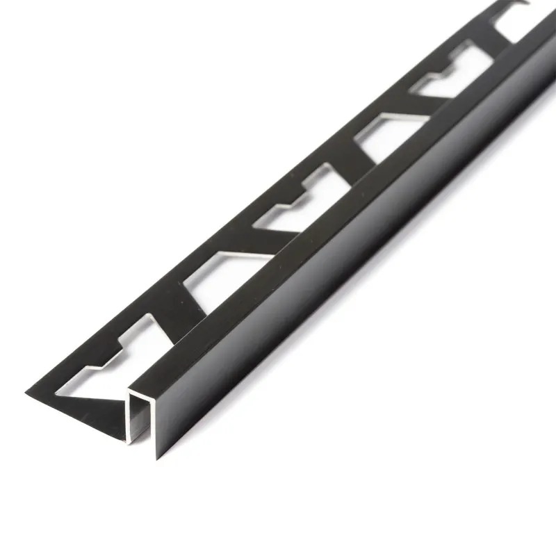 Varilla Guardacanto Cuadrado Acero Titanio/negro10x5mm Atrim