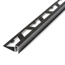 Varilla Guardacanto Cuadrado Acero Titanio/negro10x5mm Atrim